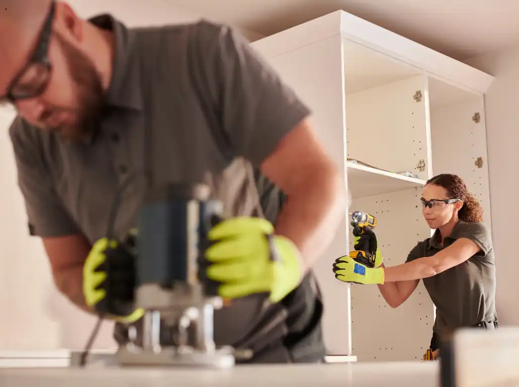 Tradesman at work